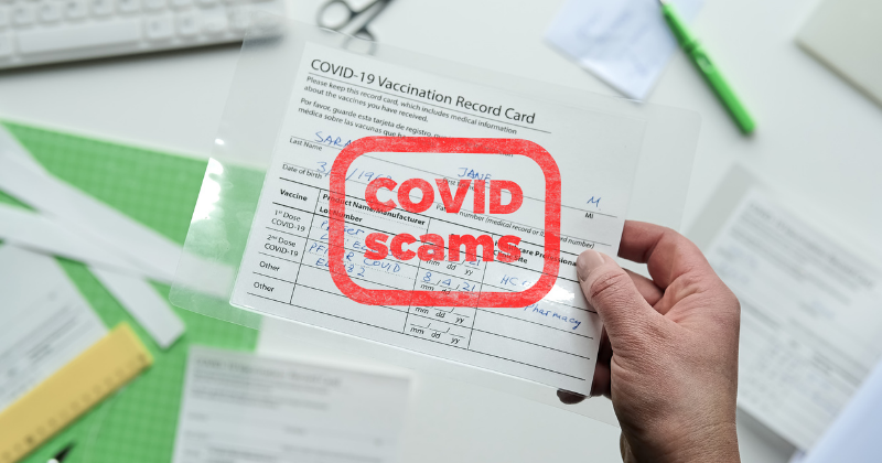 COVID Vaccine Card Scam Alert