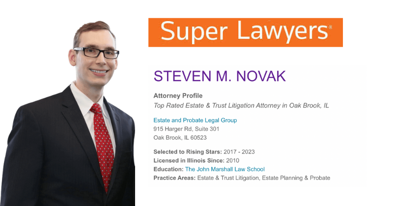 Steven M. Novak 2023 Illinois Rising Star by Super Lawyers
